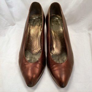 Paloma Bronze Leather Pump